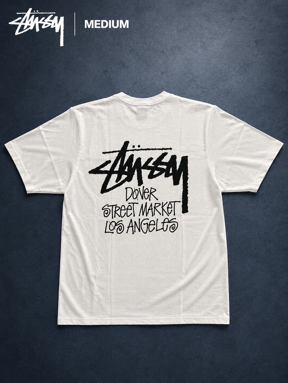 Stüssy Dover Street Market Los Angeles Tee White M NWOT